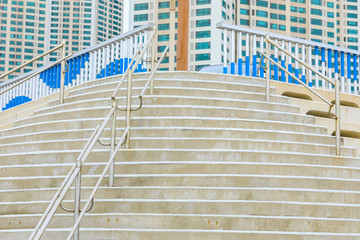 Fototapeta premium wave protection concrete tetrapods to protect coastal structures from destructive impact of storm sea waves.