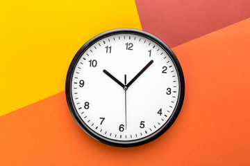 Wall Clock on color background