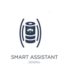 smart assistant icon. Trendy flat vector smart assistant icon on white background from General collection