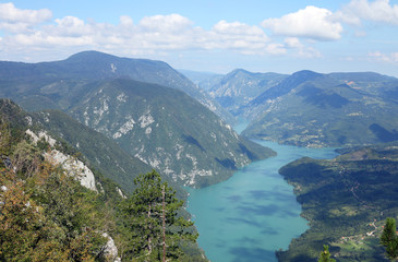 Obraz premium famous viewpoint Banjska stena Tara mountain landscape Serbia