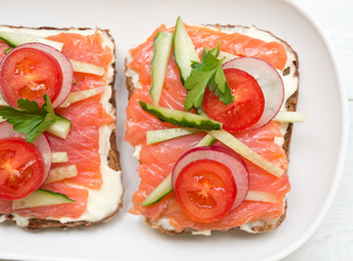 Healthy sandwiches