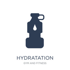 Obraz na płótnie Canvas Hydratation icon. Trendy flat vector Hydratation icon on white background from Gym and fitness collection