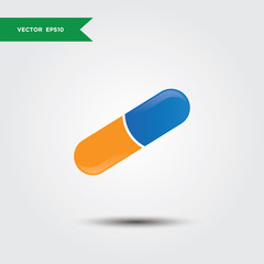 capsule logo icon design template vector