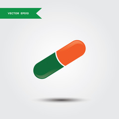 capsule logo icon design template vector