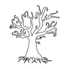 Halloween scary cartoon