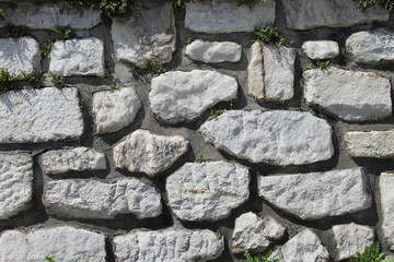 Stone wall texture.