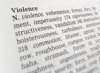 CLOSE UP OF DICTIONARY PAGE SHOWING DEFINITION OF THE WORD