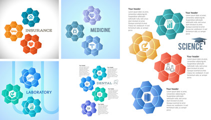 infographics presentation style design element background flyer01