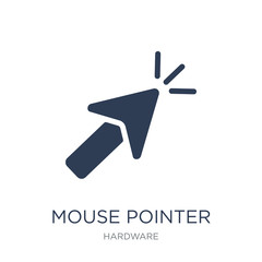 Mouse pointer icon. Trendy flat vector Mouse pointer icon on white background from hardware collection