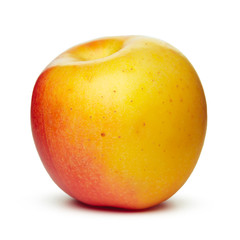 Fresh red apple isolated on white.