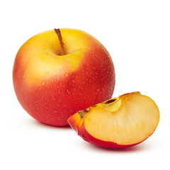 apples on a white background