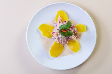 Ceviche with pollock