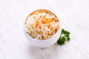Traditional fermented cabbage