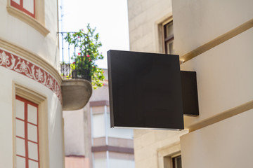 Store brand sign mockup