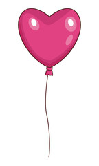 Fototapeta na wymiar Heart shaped balloon