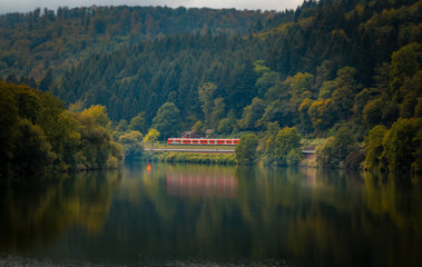 Fototapeta premium river train