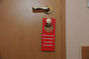 aufhänger anhänger hotel do not disturb nicht stören