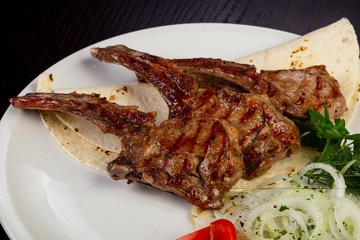 Delicious fried veal