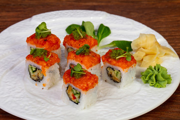 Japanese salmon roll