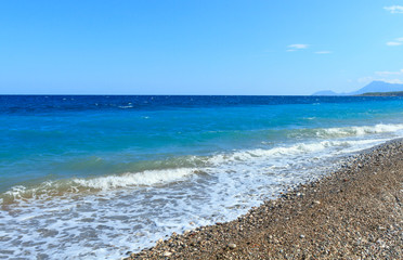 Azure Mediterranean sea in Antalya