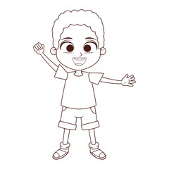 Happy boy cartoon