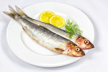 fresh fish on a plate