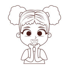 Fototapeta premium Girl children cartoon