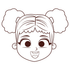 Cute girl face