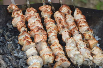 meat on the grill