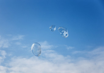 soap bubble in sky