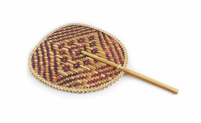 Thai traditional woven fan(handmade concept)