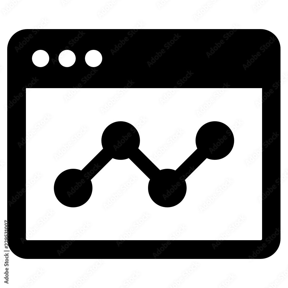 Poster analytics vector icon