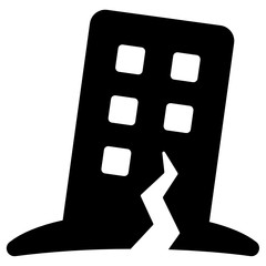 earthquake vector icon