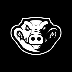 Crocodile head mascot