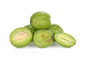 Chebulic Myrobalans  isolated on white background