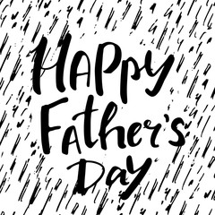 Father's day hand lettering design.
