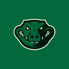 Crocodile head mascot