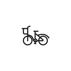 bike line icon. symbol of ecology