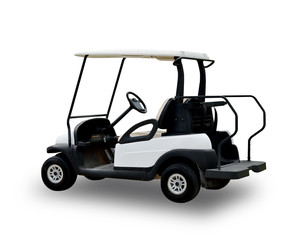 Golf cart golfcart isolated on white background - 229534214