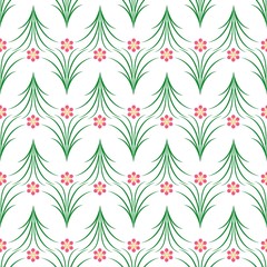 Fototapeta na wymiar Flower abstract seamless pattern. Fashion graphic background design. Modern stylish abstract texture. Colorful floral template for prints, textiles, wrapping, wallpaper, website. Vector illustration.