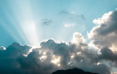 Sunrise through the clouds