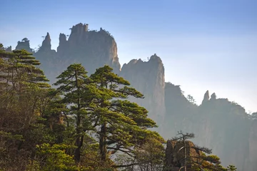 Acrylic prints Huangshan Famous Huangshan mountain (Yellow Mountain) in Anhui, China