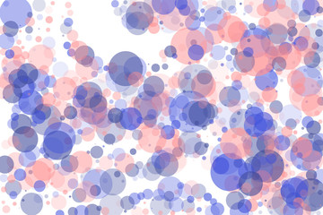 Pink purple circles of different size and transparency. Beautiful abstract background