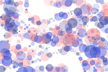 Pink purple circles of different size and transparency. Beautiful abstract background