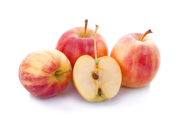 Red apple isolated on white background cutout