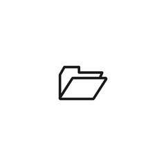 line folder icon