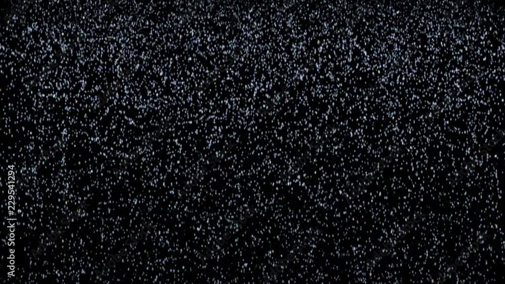 Poster glowing stardust particle falling likes waterfall from top to bottom background. abstract footage fo