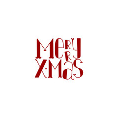 Vector Merry Christmas lettering