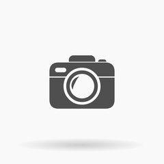 Vector Camera Icon Illustration silhouette.
