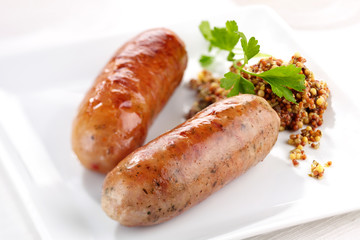 TWO HERB SAUSAGES